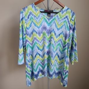 Womens Large Top with 3/4 sleeves